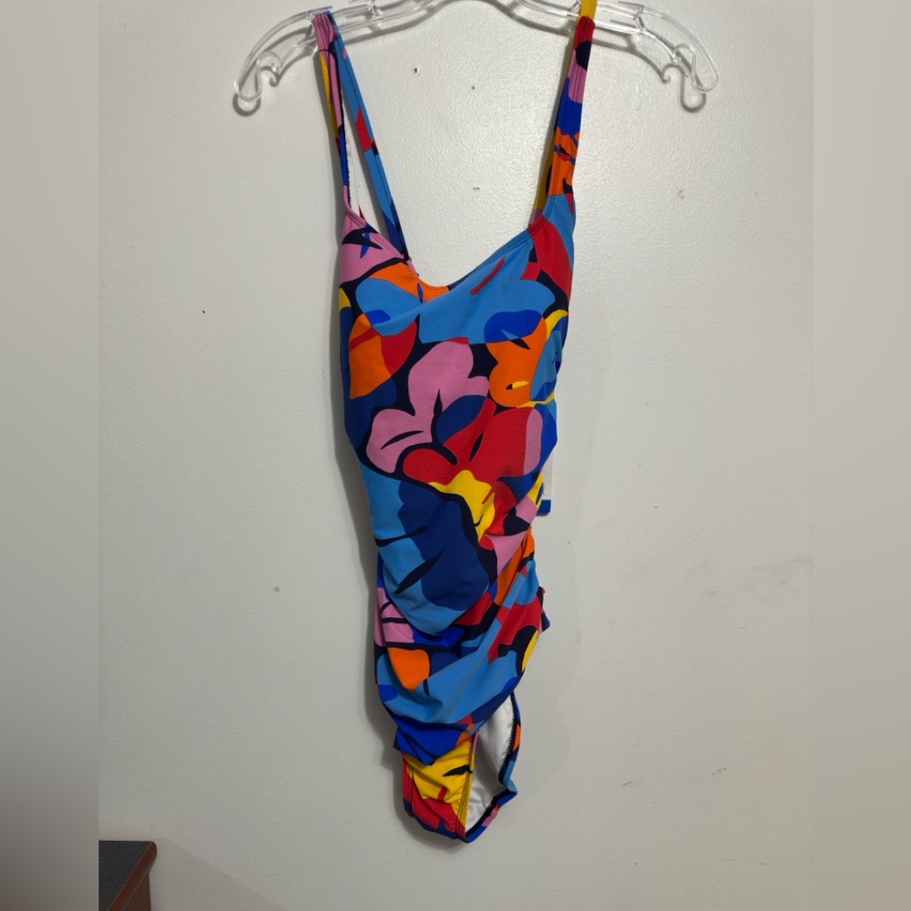 Nautica Multicolor Abstract Swimsuit